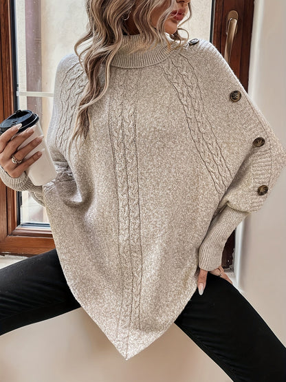 Poncho Knit Jumper | Effortless Comfort
