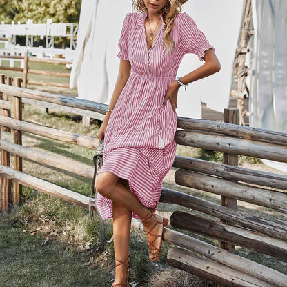 Saphis | Striped Casual Dress for Effortless Days