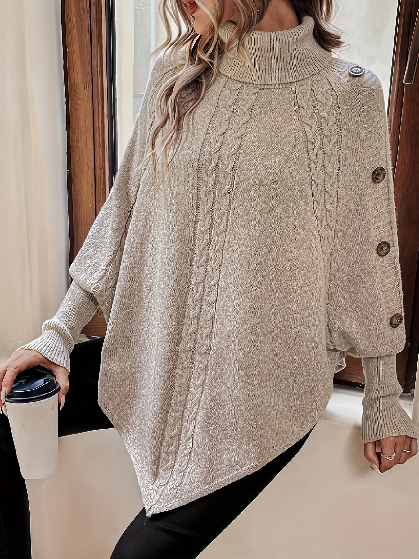 Poncho Knit Jumper | Effortless Comfort