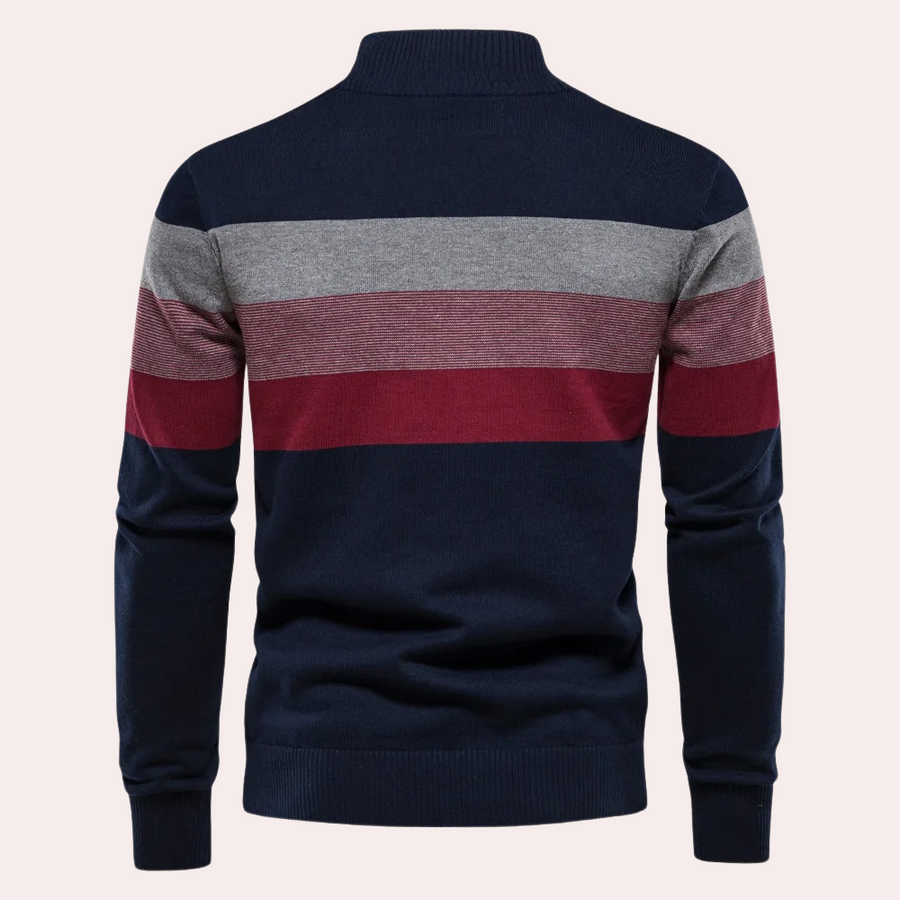 Meridian | Striped Half-Zip Sweater for Effortless Style