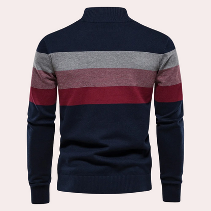 Meridian | Striped Half-Zip Sweater for Effortless Style
