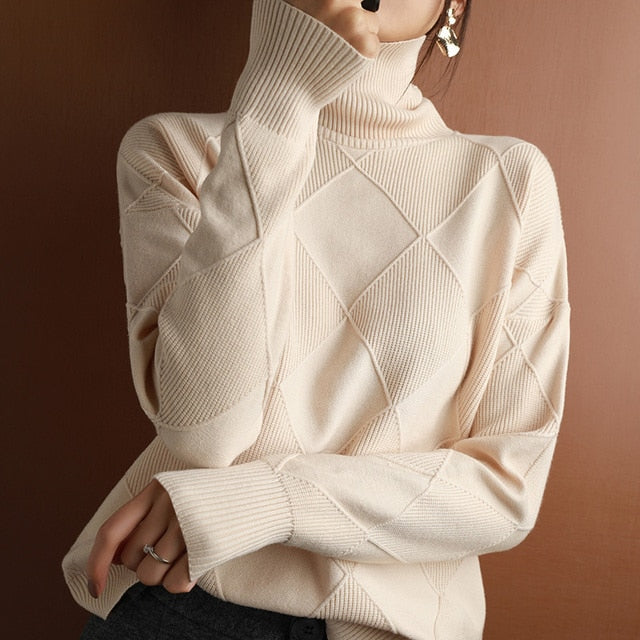 Turtleneck Jumper | Soft Texture Warmth