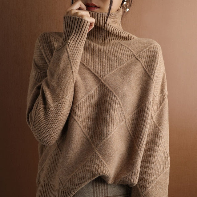 Turtleneck Jumper | Soft Texture Warmth