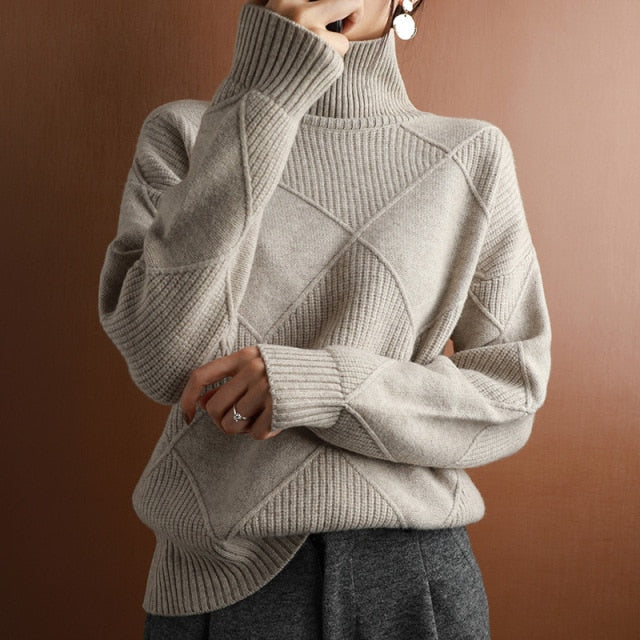 Turtleneck Jumper | Soft Texture Warmth