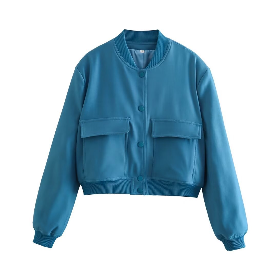 Cropped Bomber Jacket | Urban Elegance