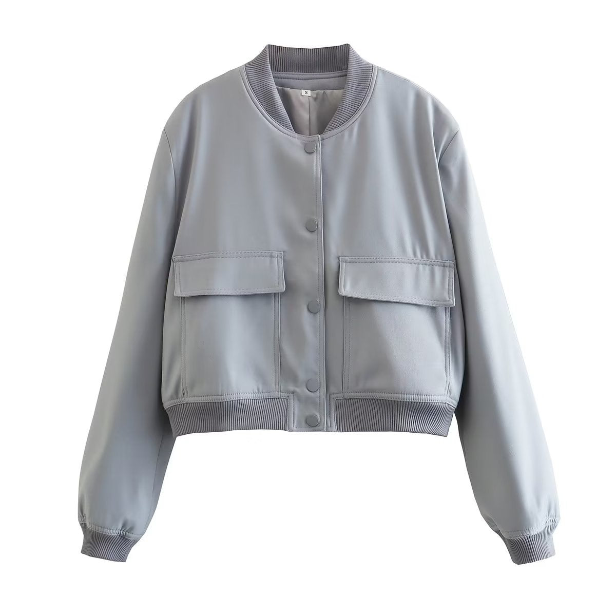 Cropped Bomber Jacket | Urban Elegance