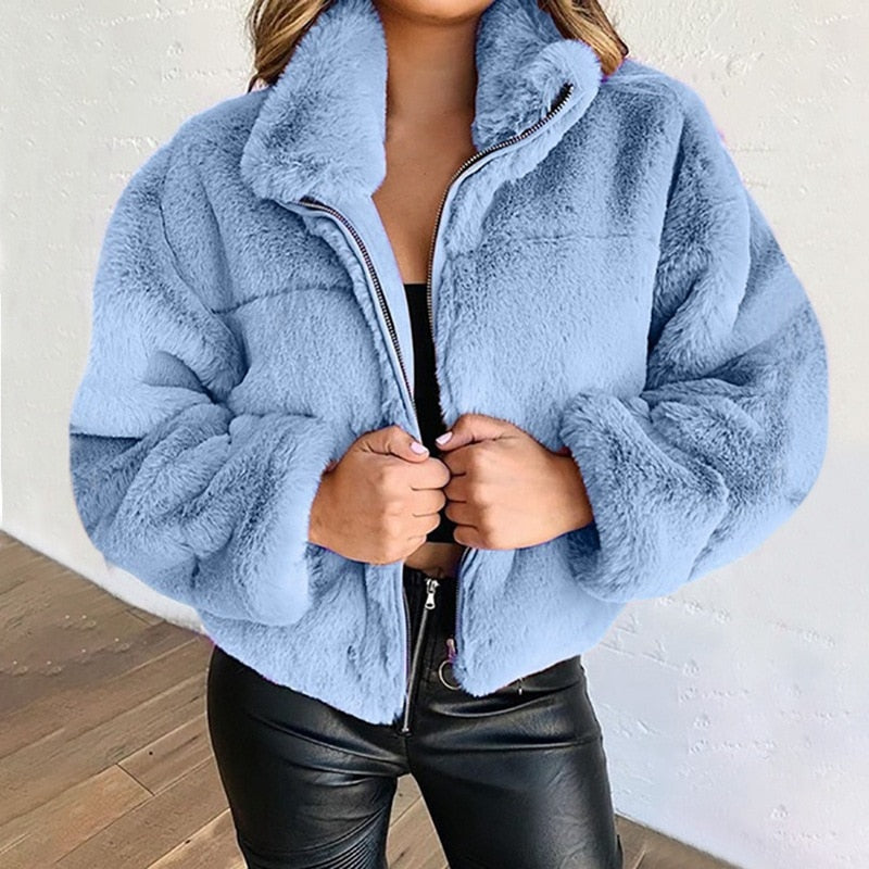 Faux Fur Jacket | Winter Chic