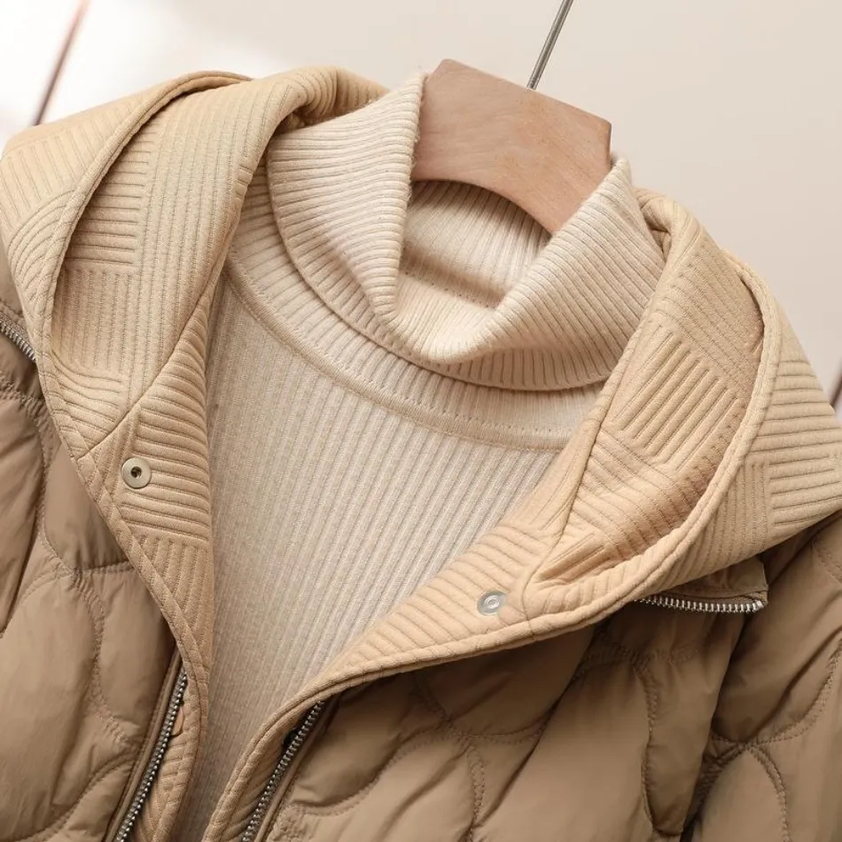 Quilted Hooded Jacket | Lightweight Winter Warmth