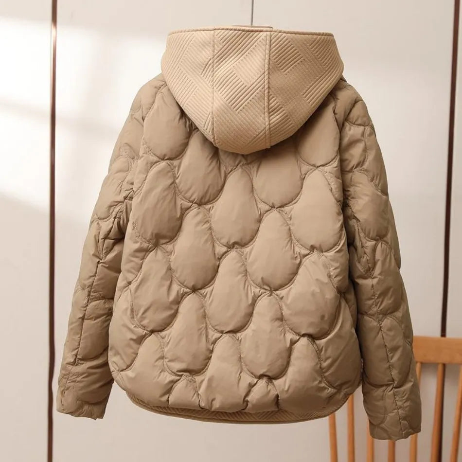 Quilted Hooded Jacket | Lightweight Winter Warmth