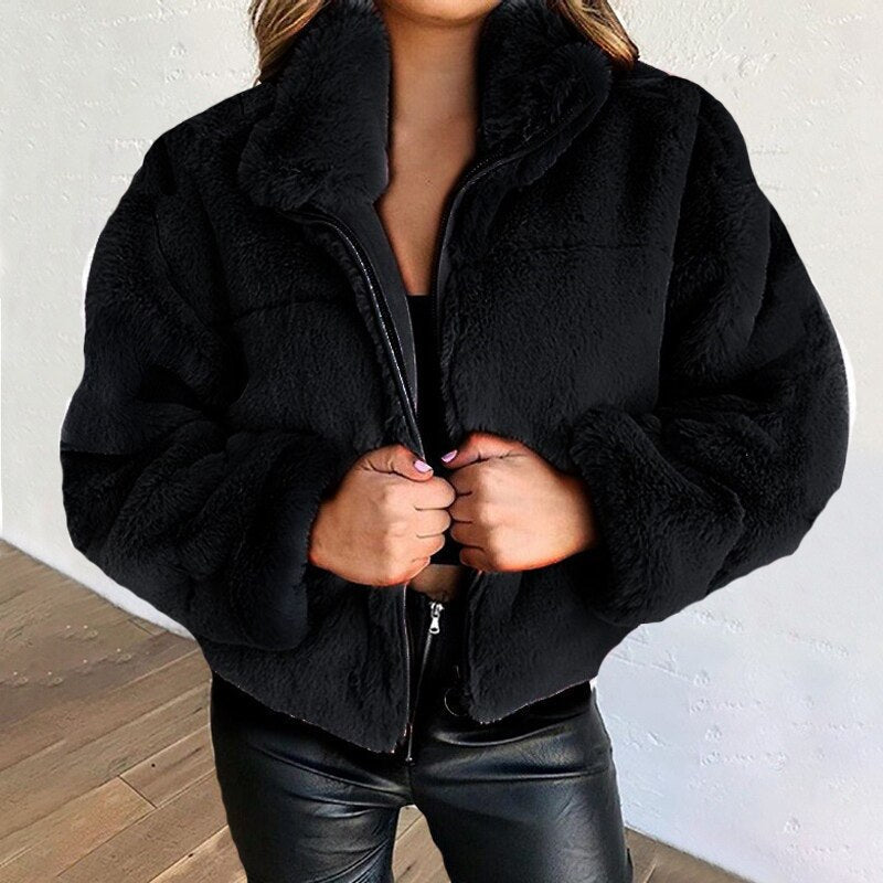 Faux Fur Jacket | Winter Chic