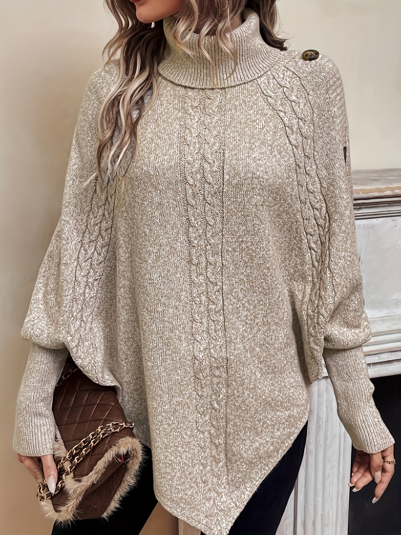 Poncho Knit Jumper | Effortless Comfort