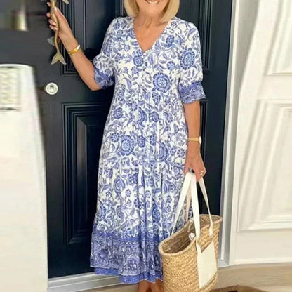 Rivora | Boho Flow Dress with Relaxed Spirit